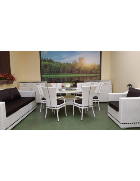 Комод из искусственного ротанга Эра “Era” white cream SN