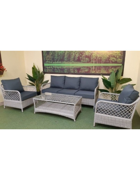 Комплект из искусственного ротанга Марпл “Maple” white grey retro SN Комплект из искусственного ротанга Марпл “Maple” white grey retro SN
