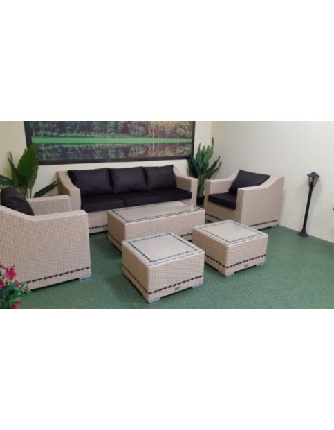 Комплект из искусственного ротанга Эра  “Era” lounge beige SN