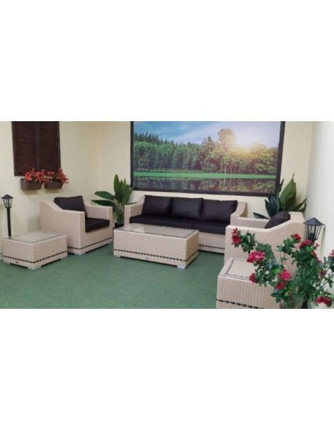 Комплект из искусственного ротанга Эра  “Era” lounge beige SN