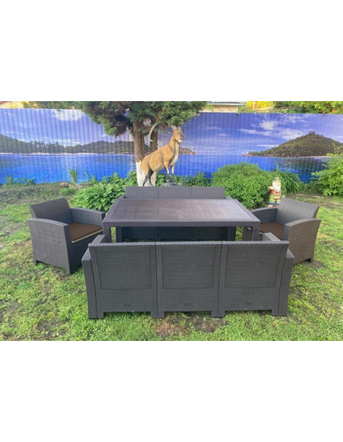 Обеденный комплект под искусственный ротанг Калифорния "California Family Maxi Set" MD 