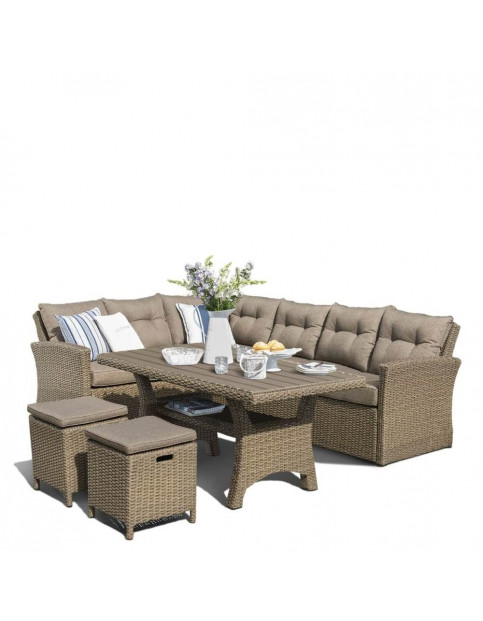 Комплект плетеной мебели AFM-307B Beige диван 179*234
