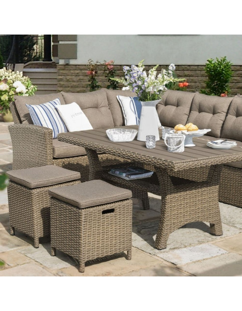 Комплект плетеной мебели AFM-307B Beige диван 179*234