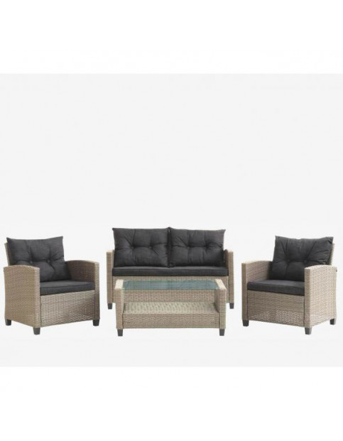 Комплект плетеной мебели AFM-805B Beige/Dark grey Комплект плетеной мебели AFM-805B Beige/Dark grey