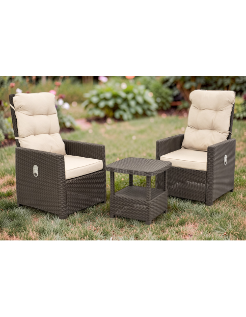 Комплект уличной мебели под ротанг МАНЧЕСТЕР СЕТ 2, цвет венге GD Комплект уличной мебели под ротанг МАНЧЕСТЕР СЕТ 2, цвет венге GD