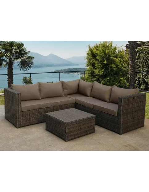 Комплект плетеной мебели YR825A Brown/Beige AFM 200*200 Комплект плетеной мебели YR825A Brown/Beige AFM 200*200