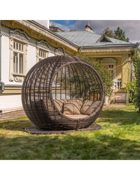 Беседка-лежак из искусственного ротанга ЭПЛ RM 
