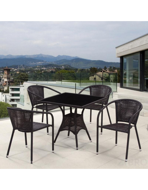 Комплект плетеной мебели T197ANS-W53/Y137C-W53 Brown 4Pcs AFM Комплект плетеной мебели T197ANS-W53/Y137C-W53 Brown 4Pcs AFM