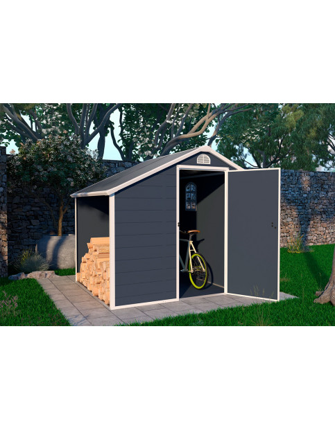 Сарай-дровница пластиковый Black Fox Modernist D 3,92м2 GD Сарай-дровница пластиковый Black Fox Modernist D 3,92м2 GD
